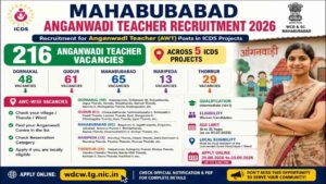 Mahabubabad Anganwadi Teacher Recruitment 2026