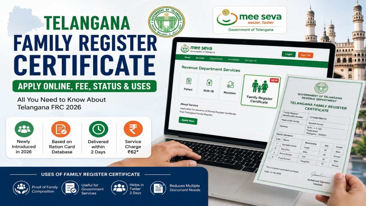 Telangana Family Register Certificate