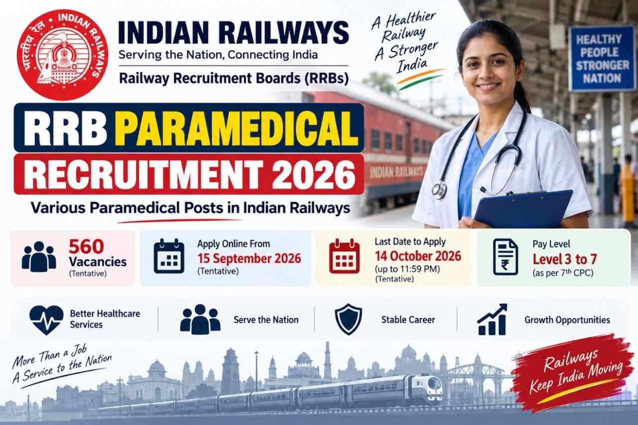 RRB Paramedical Recruitment 2026
