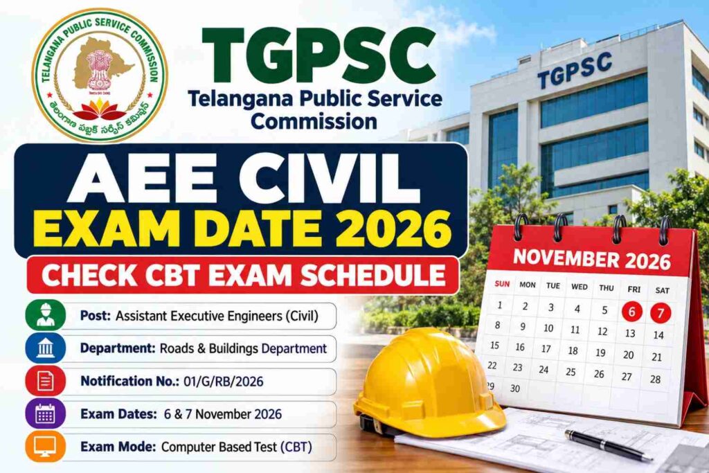 TGPSC AEE Civil Exam Date