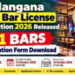 Telangana New Bar License Notification