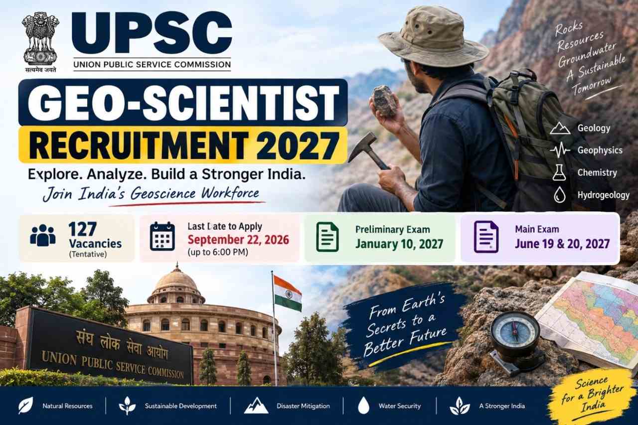 UPSC Geo Scientist Recruitment 2027