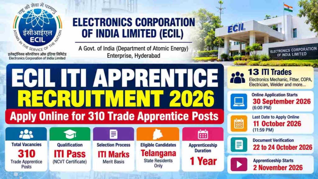 ECIL ITI Apprentice Recruitment